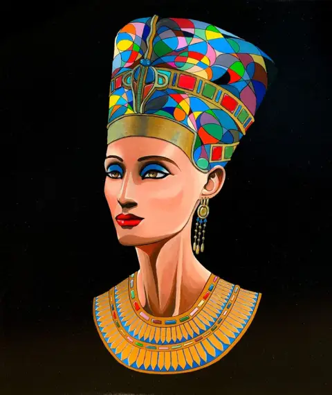 NOFRETETE · Around The World Connected, Acrylic on canvas, 100 x 120 cm · Gemälde von Thomas Salamonski