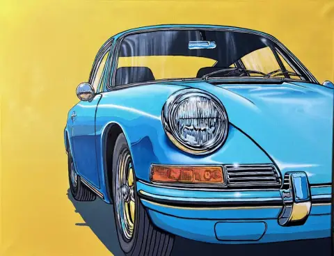 PORSCHE 912 · Special, Acrylic on canvas, 120 x 80 cm · Gemälde von Thomas Salamonski