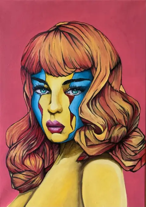 PINK POWER · Pink Power, Acrylic on canvas, 50 x 70 cm · Gemälde von Thomas Salamonski